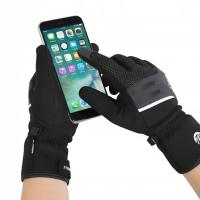 Rękawice Rowerowe Pełne Zimowe Żelowe Dotykowe Wodoodporne SPORTOWE PRO