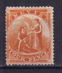 1861-78 Kolonie angielskie Nevis QV Mi 9 (*)