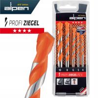 Alpen zestaw wierteł do cegły, pustaków fi 4/5/6/8/10 mm Profi Ziegel PZ 5