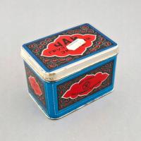 ZSRR ROSJA STARA METALOWA PUSZKA PUDEŁKO PO HERBACIE NRD KOMUNIZM