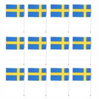 Szwecja machając ręką flagą kraju 14x21cm