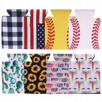 8 SZTUK TERMOIZOLACYJNA PUSZKA NA NAPOJE POKRYWA DRUKOWANIE ANTY-POKROWCÓW NA BUTELKI PIWA