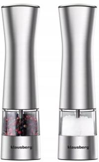 2X электрическая мельница с подсветкой перец соль Клаусберг