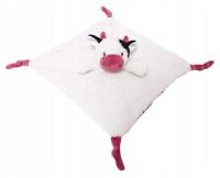 PRZYTULANKA MILUŚ KRÓWKA BIAŁO-BORDOWA AXIOM 25X25CM