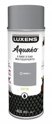 LUXENS FARBA NA BAZIE WODY SPRAY GRANIT 3 SZARY SATYNOWY 400ML