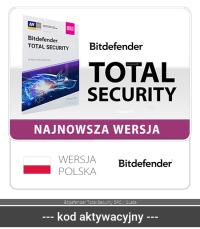 Bitdefender Antywirus Bitdefender Total Security 2024 5 st. / 24 miesiące ESD