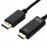 Кабель Pavon JL-D1011k DisplayPort-HDMI 1,8 м Черный