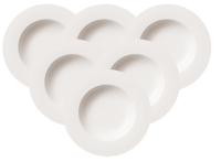 Zestaw porcelanowy talerzy Villeroy & Boch dla 6 osób Twist White | Ø 24 cm
