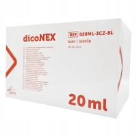 Strzykawka iniekcyjna 3 - częściowa Zarys 20 ml LUER discoNEX 50 szt.