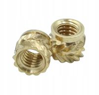 Вставка с резьбой M3 x 4 мм (D5) 50 шт.