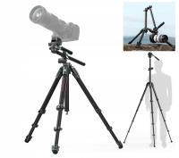 ULANZI JJ06 Statyw Wideo z Włókna Węglowego z głowicą płynną 360 Uka 186cm