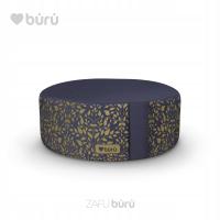 PODUSZKA DO MEDYTACJI I JOGI ZAFU Z POLSKĄ ŁUSKĄ GRYKI ZŁOTY NADRUK