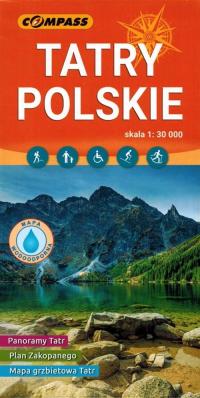 ПОЛЬСКИЕ ТАТРЫ 1:30 000 ЛАМИНИРОВАННАЯ КАРТА 2024 КОМПАС