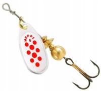 MEPPS COMET SILVER - RED DOTS Nr.0 - 2g THE ORYGINAL PACKED WORLD'S #1 LURE