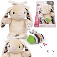 PRZYTULANKA KRÓLIK MASKOTKA WYCISZAJĄCA USYPIACZ MUZYKA 18m+