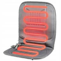 MATA GRZEWCZA NA FOTEL AUTA DO SAMOCHODU PODGRZEWANA 12V PILOT SZARA AG44E