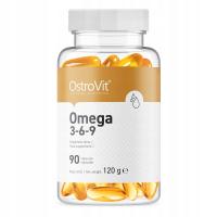 OstroVit Omega 3-6-9 90 caps жирные кислоты рыбий жир льняной жир E