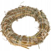 Wianek wieniec słomiany oponka obręcz do dekoracji ozdabiania stroik 40cm