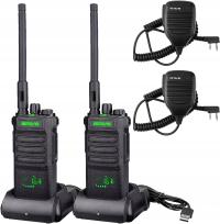 Retevis RT86 Walkie Talkie с микрофоном, Радио 2600mAh, беспроводной клон