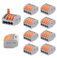 SZYBKOZŁĄCZKA ZŁĄCZKA NA DRUT LINKĘ LINKA 4-TOROWA KOSTKA 4x4 SIL-4 10 szt.