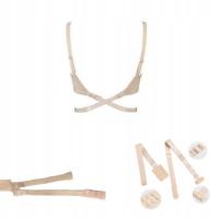 ZESTAW NIEWIDOCZNE ZAPIĘCIE PRZEDŁUŻKI STANIKA BEZ PLECÓW KOMPLET 3 KOLORYq