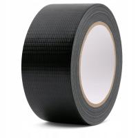 CZARNA TAŚMA naprawcza monterska do otuliny DUCT TAPE BLACK ZBROJONA