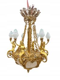 ŻYRANDOL PAŁACOWY POSTACIOWY unikat 150 cm