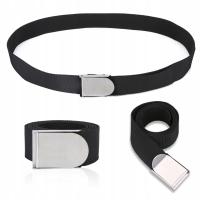 PAS BALASTOWY ZE STALOWĄ NIERDZEWNA KLAMRĄ CZARNY 1.5M