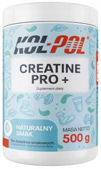 KREATYNA MONOHYDRAT 500g Naturalna Creatine Pro + Tauryna Suplement Kol-Pol