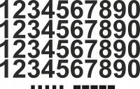 5 CM CYFRY NAKLEJKI LICZBY SAMOPRZYLEPNE Z FOLII ORACAL PRODUCENT CZARNE