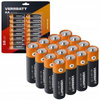 Bateria baterie cynkowo-węglowa VERRBATT AA (R6) 16 szt.