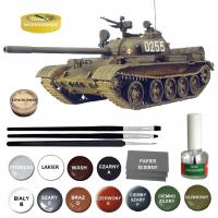 MODEL T-55 A, czołg polskich dywizji pancernych, farby, lakier,wash, klej..