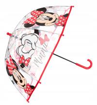 Parasol parasolka przeciwdeszczowa Myszka Minnie w groszki śliczna oryginał