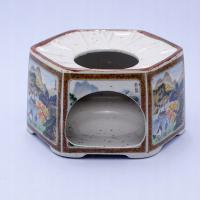 JAPONIA PIĘKNY PORCELANOWY PODGRZEWACZ STOŁOWY TEALIGHT