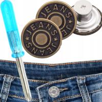 Ремонтная кнопка для ремонта джинсов брюки 2шт отвертка ремонтные кнопки