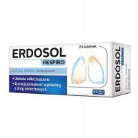 ERDOSOL Respiro 225 mg, 20 tabletek D.W. 02.2026 r