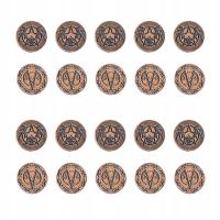 ZESTAW 10 WAMPIRZYCH MIEDZIANYCH METALOWYCH MONET LARP RPG