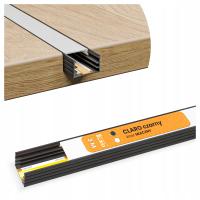 Profil LED Aluminiowy Do Taśma Czarny Natynkowy / Wpuszczany + Klosz 3m