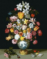 Obraz Malowanie po numerach Reprodukcje bukiet kwiatów 40x50 IDEYKA z RAMA
