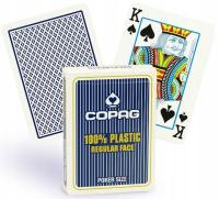 COPAG Karty do gry 100% PLASTIK Regular POKER blue