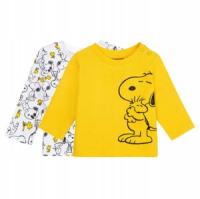Хлопковая футболка с длинным рукавом LUPILU Snoopy 62/68 из 2 предметов