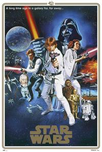 Оригинальный постер Star Wars Anniversary, настенные плакаты 61x91, 5 см