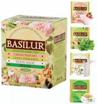 Zestaw herbat zielonych MIX 4 SMAKI Basilur Bouquet - 10x1,5g