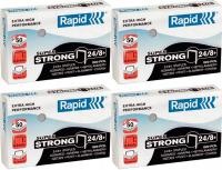 Zszywki RAPID SUPER STRONG 24/8+ 1000 sztuk x 4