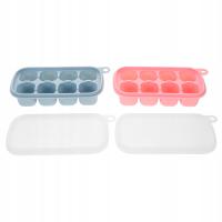 2 Sztuk Różnego Koloru Silikonowa Tacka Na Lód Do Użytku Domowego I Napojów