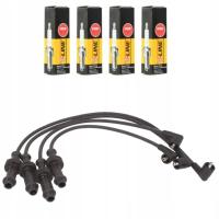 KABLE PRZEWODY ZAPŁONOWE + ŚWIECE CITROEN PEUGEOT
