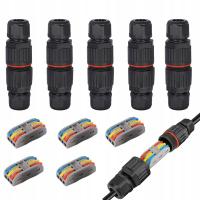 SZYBKOZŁĄCZKA ELEKTRYCZNA HERMETYCZNA WODOODPORNA MUFA KABLOWA IP68 3 TORY