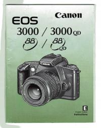 CANON EOS 3000 3000QD 88 88QD INSTRUKCJA