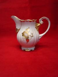 porcelana mlecznik Sorau Carstens Princess ecru złocony