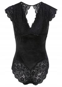 BPC STYLOWE BODY Z AKSAMITU Z KORONKĄ 44/46